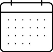 Kalender Symbol Symbol Bild zum Zeitplan oder geplanter Termin vektor