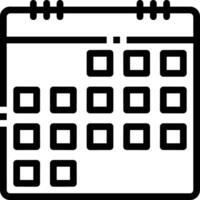 Kalender Symbol Symbol Bild zum Zeitplan oder geplanter Termin vektor