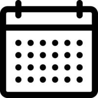 Kalender Symbol Symbol Bild zum Zeitplan oder geplanter Termin vektor