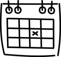 Kalender Symbol Symbol Bild zum Zeitplan oder geplanter Termin vektor