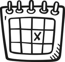 Kalender Symbol Symbol Bild zum Zeitplan oder geplanter Termin vektor