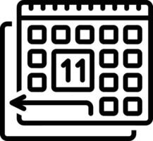 kalender ikon symbol bild för schema eller utnämning vektor