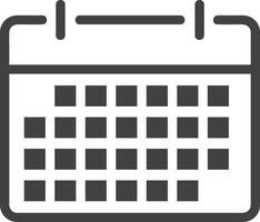 kalender ikon symbol bild för schema eller utnämning vektor