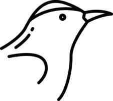 amerikanische Spottdrossel Vogel Gliederung Illustration vektor