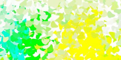 Licht Grün, Gelb Vorlage mit abstrakt Formen. vektor