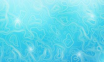 Ozean Unterseite topografisch Linie Karte kurvig Welle Isolinien Illustration. vektor