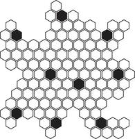 abstrakt geometrisk linje mönster konst illustration. vektor