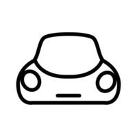 elektrisch Auto Gliederung Symbol Pixel perfekt Design gut zum Webseite und Handy, Mobiltelefon App vektor
