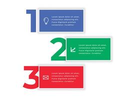 modern 3 Schritt Infografik Diagramm Hintergrund zum Geschäft Präsentation vektor
