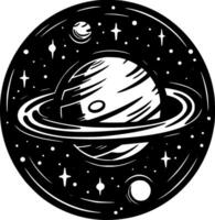 Galaxis - - minimalistisch und eben Logo - - Illustration vektor
