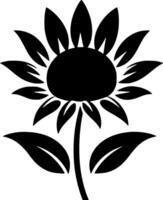 Blume, schwarz und Weiß Illustration vektor