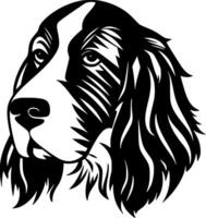 Hund - - schwarz und Weiß isoliert Symbol - - Illustration vektor