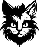 Katze, schwarz und Weiß Illustration vektor