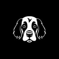 Hund - - minimalistisch und eben Logo - - Illustration vektor