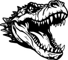 Alligator - - minimalistisch und eben Logo - - Illustration vektor
