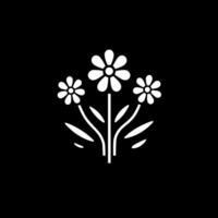 blommor - minimalistisk och platt logotyp - illustration vektor