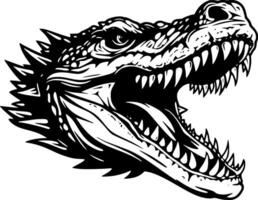 krokodil - hög kvalitet logotyp - illustration idealisk för t-shirt grafisk vektor