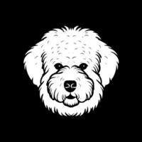 bichon frisé, minimalistisk och enkel silhuett - illustration vektor