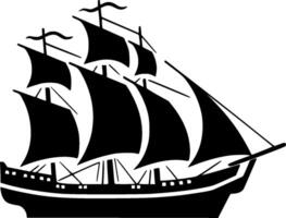 fartyg - minimalistisk och platt logotyp - illustration vektor