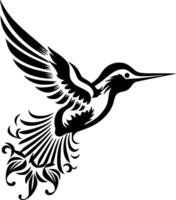 Kolibri - - minimalistisch und eben Logo - - Illustration vektor