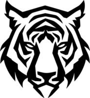 Tiger - - minimalistisch und eben Logo - - Illustration vektor