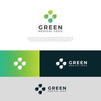 Grün kreativ medizinisch Logo kreativ Design. vektor