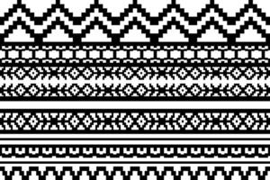 Blumen- Muster, Grenze, traditionell Stil, Pixel Kunst Design vektor