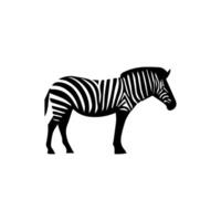 Hoppar randig afrikansk zebra, hand dragen vektor