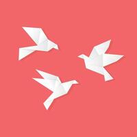 brid papper . origami brid . vektor