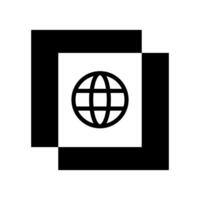 gehen zu Netz Symbol Symbol, Globus Logo vektor