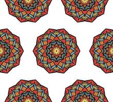 nahtloses Mandala-Muster vektor