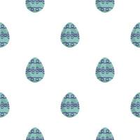 Illustration auf Thema nahtlos Feier Urlaub Ostern mit jagen bunt hell Eier vektor