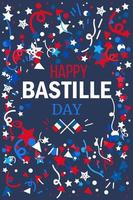 glad bastille dag vektor