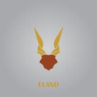 eland huvud logotyp design vektor