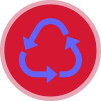 recyceln eben multi Kreis Symbol vektor