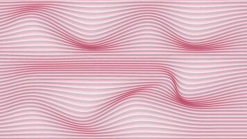 abstrakt wellig Rosa Linie einfach Valentinstag Liebe Hintergrund. vektor
