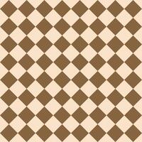 geometrisk schack sömlös mönster. beige ruter på en brun bakgrund. vektor
