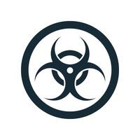 kärn strålning kemisk biologisk, toxisk, biohazard ikon design mall element vektor