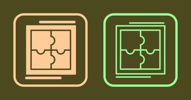 Puzzle-Icon-Design vektor