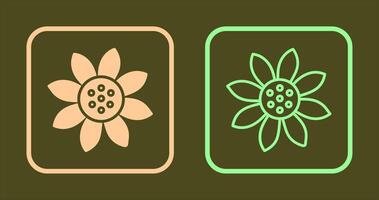 Sonnenblumen-Icon-Design vektor