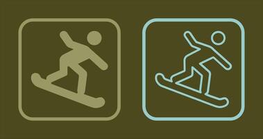 snowboard ikon design vektor