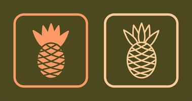 Ananas-Icon-Design vektor