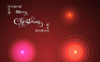 Frohe Weihnachten-Typografie auf schönem abstraktem Hintergrund, Frohe Weihnachten-Text auf festlichem Bannerhintergrund. vektor