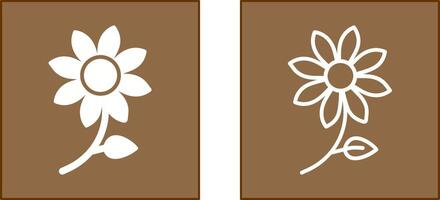 Blumen-Icon-Design vektor