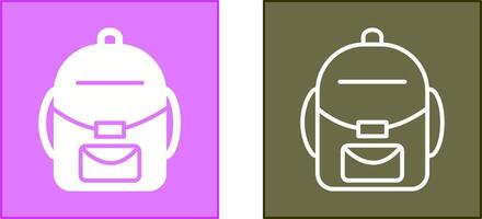 Rucksack-Icon-Design vektor