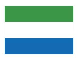 Sierra Leones landsflagga vektor