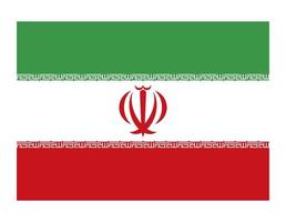 Irans landsflagga vektor