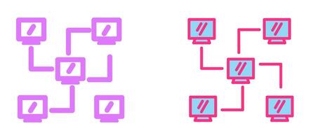 nätverk ikon design vektor