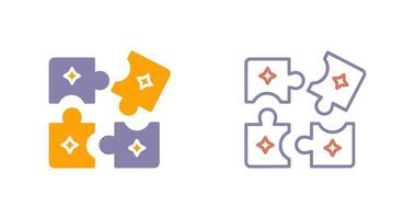 Puzzle-Icon-Design vektor