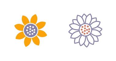 Sonnenblumen-Icon-Design vektor